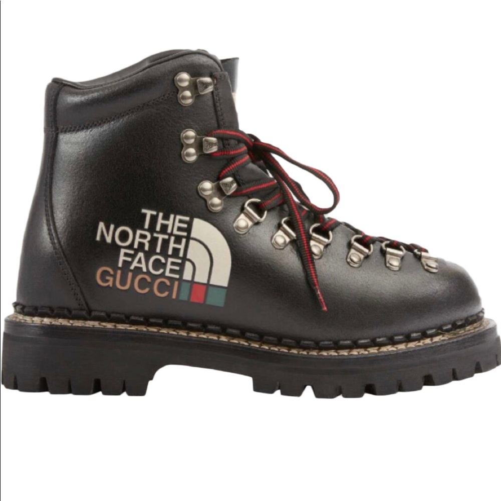 This pair of ankle boots is part of The North Face x Gucci collection,